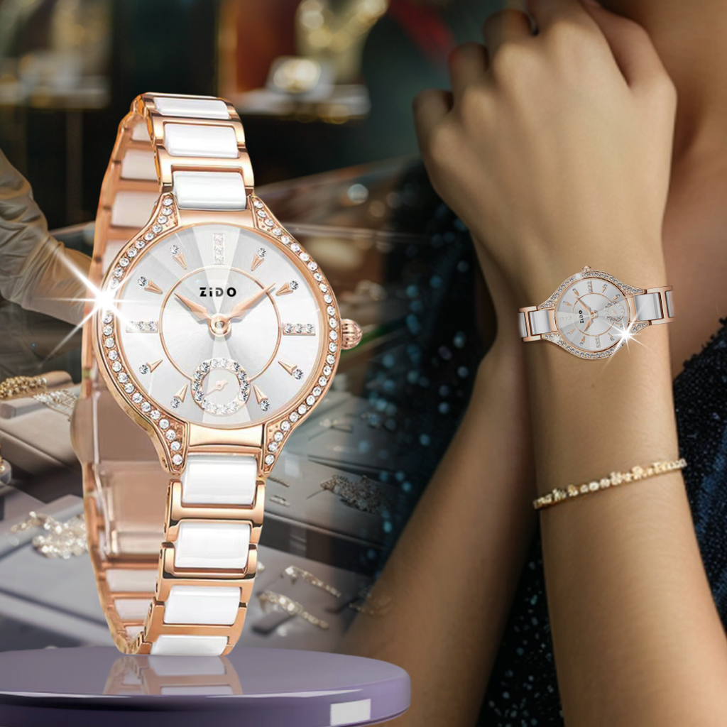 💯 ¡SOLO NUEVO!❕❗Reloj elegante de blanco marmol