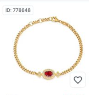 💯 ¡SOLO NUEVO!❕❗Brazalete elegante de cristal rojo