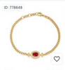 💯 ¡SOLO NUEVO!❕❗Brazalete elegante de cristal rojo