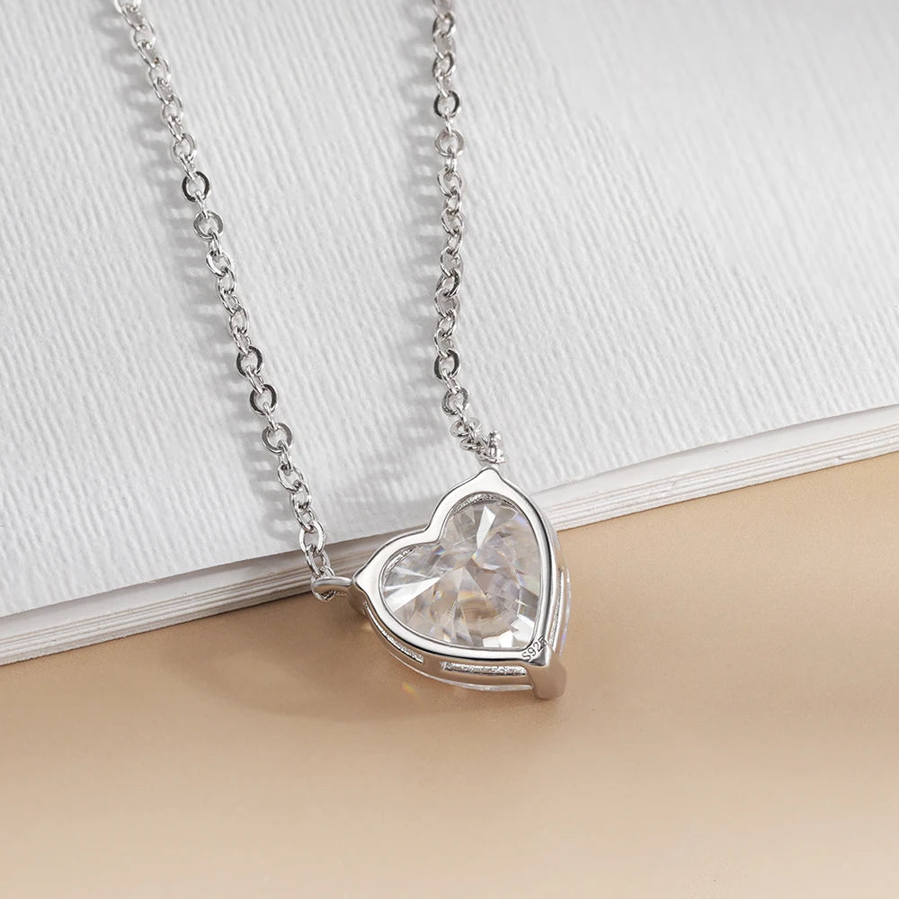 💯 ¡SOLO NUEVO!❕❗Collar con Corazon de Cristal